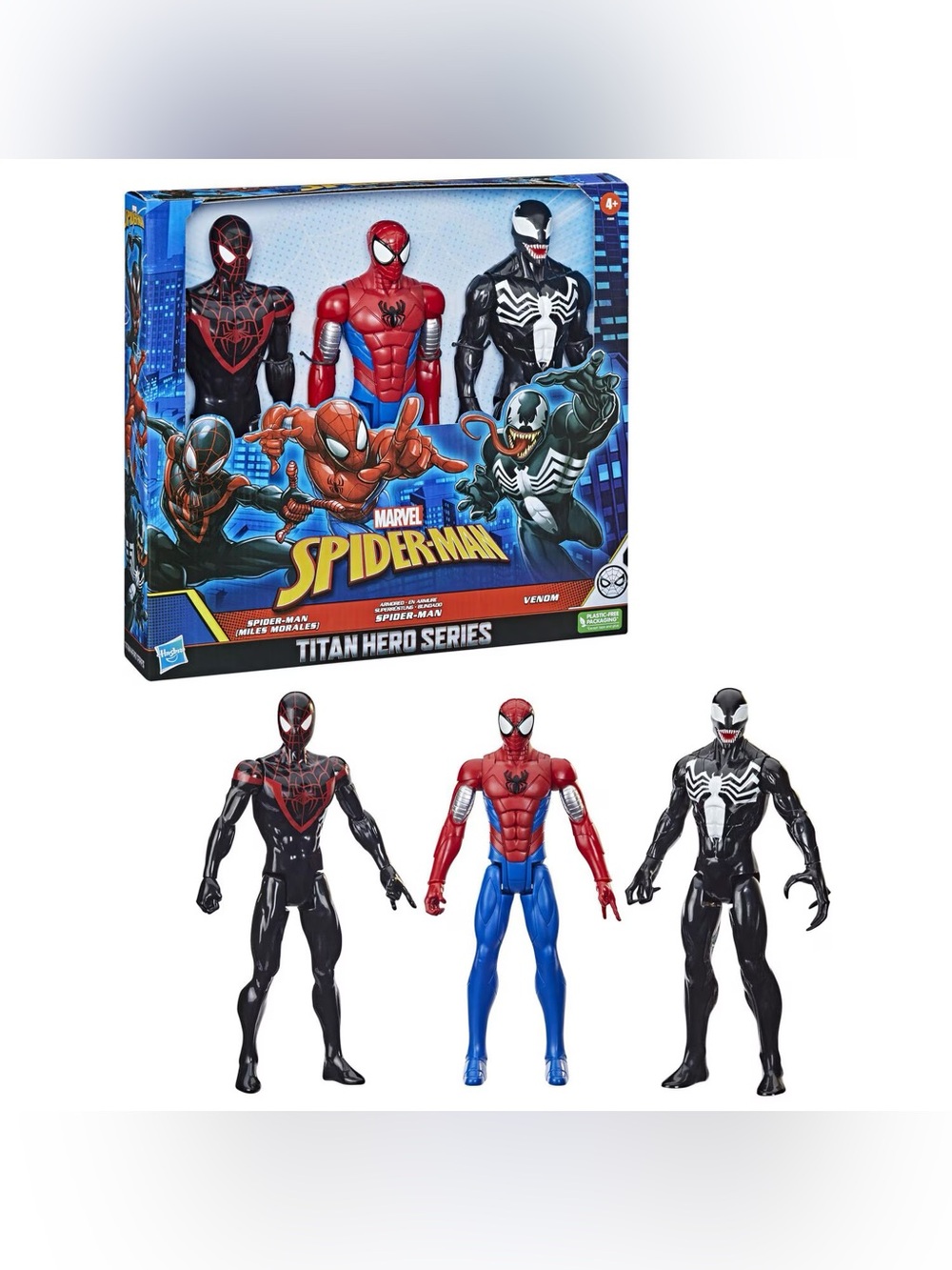 Marvel Spider-Man Red and Blue Action Figure - Titan Series Pack